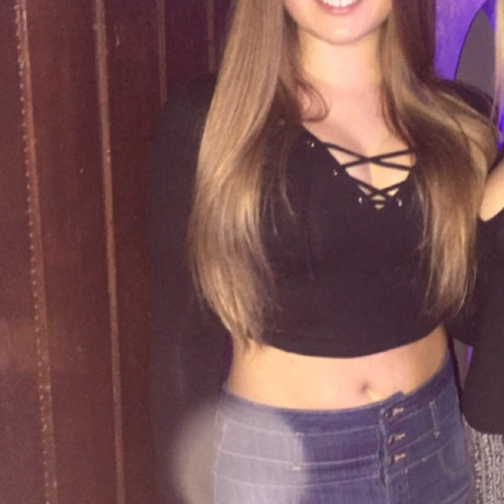 Lace Up Crop Top